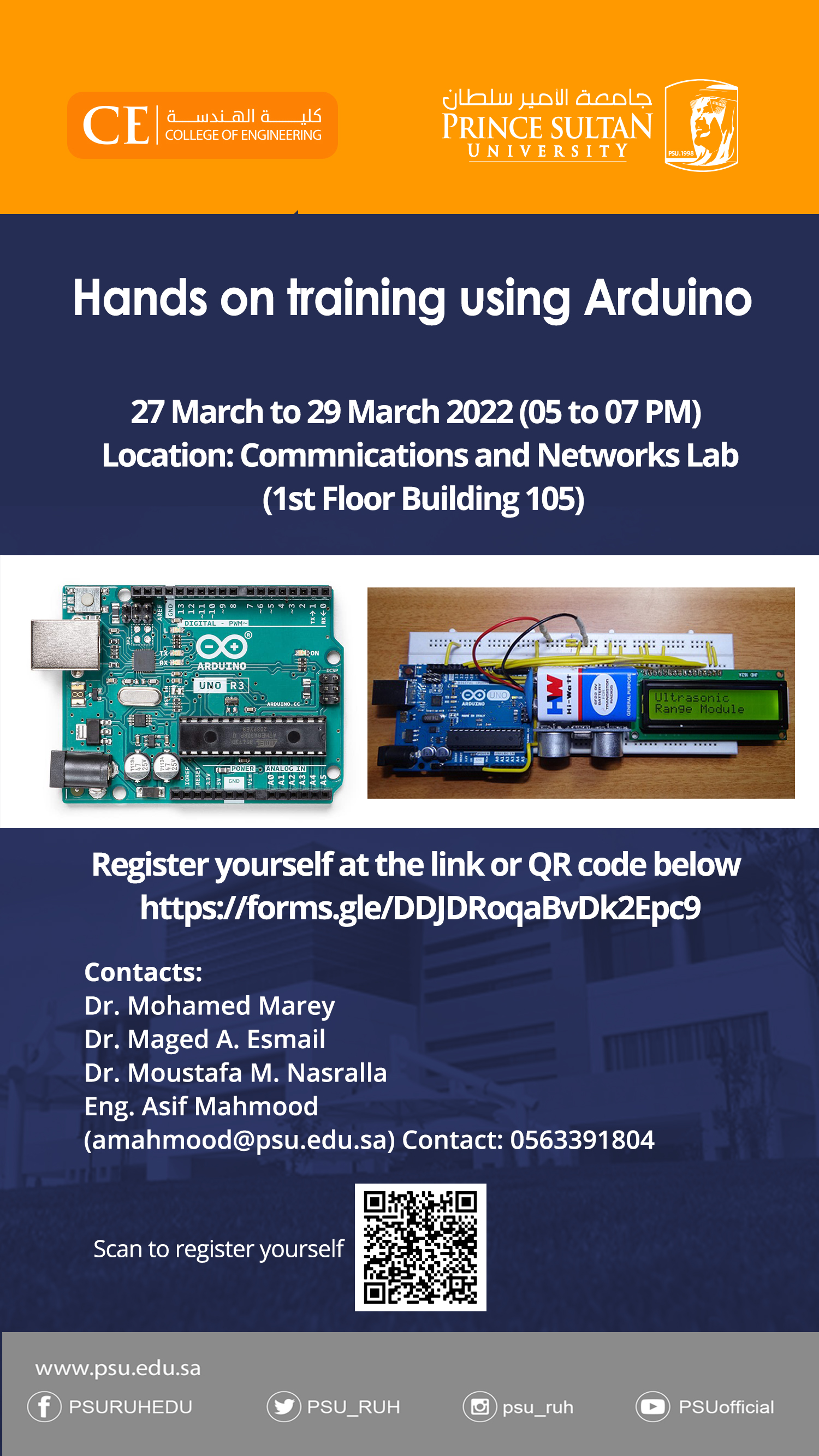 Hands on training using Arduino