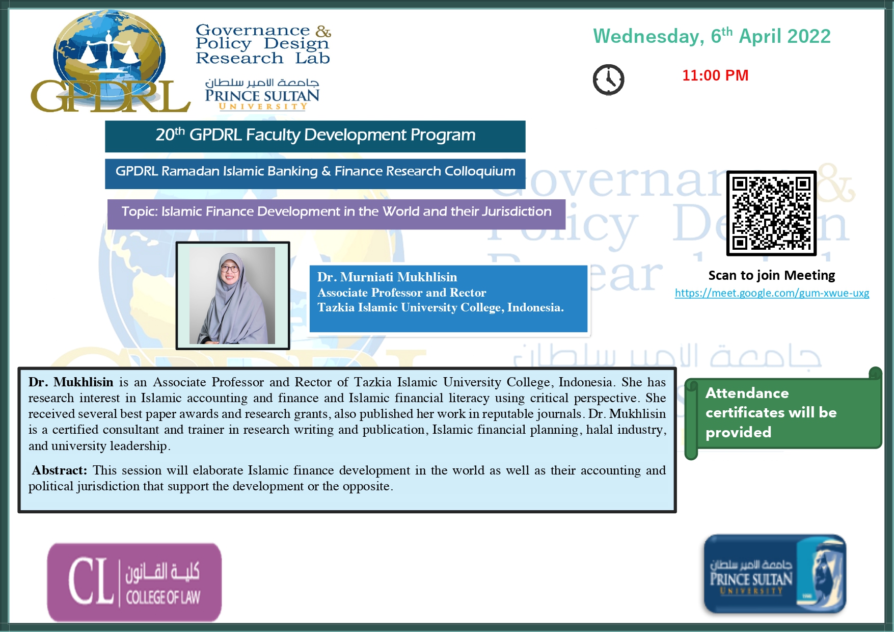 20th GPDRL Faculty Development Program